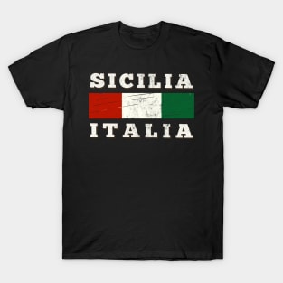 Sicilia / Italian Region Typography Design T-Shirt